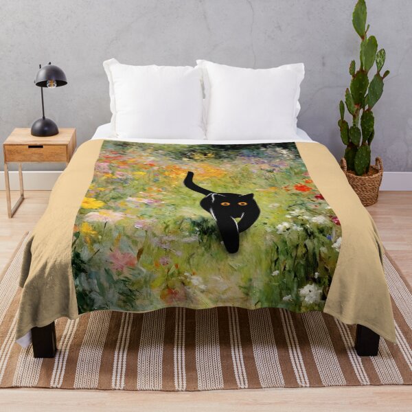 Item preview, cat in the garden designed and sold by PurrfectHome.