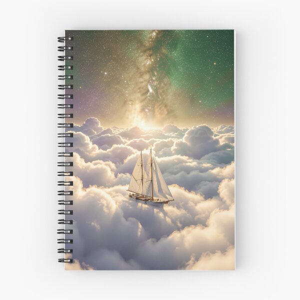 Item preview, The mystical ship in the sea of clouds of eternity designed and sold by VoidVeilStudio.