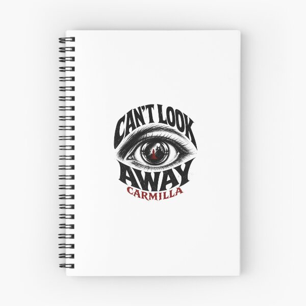 Item preview, Carmilla Can't Look Away Giant Gothic Eye Red Silhouette Art designed and sold by Fenay Designs.