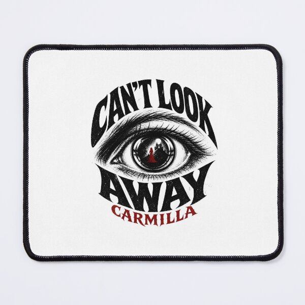 Item preview, Carmilla Can't Look Away Giant Gothic Eye Red Silhouette Art designed and sold by Fenay Designs.