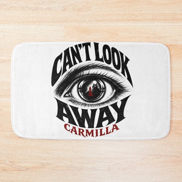Item preview, Carmilla Can't Look Away Giant Gothic Eye Red Silhouette Art designed and sold by Fenay Designs.