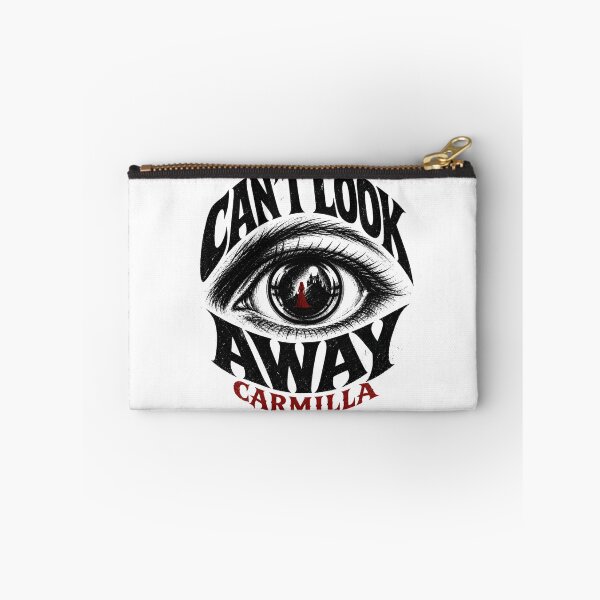 Item preview, Carmilla Can't Look Away Giant Gothic Eye Red Silhouette Art designed and sold by Fenay Designs.