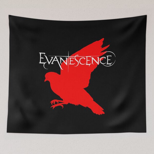 Item preview, Evanescence 2026 World Tour Dates Red Bird Silhouette Band designed and sold by AraceLidway.