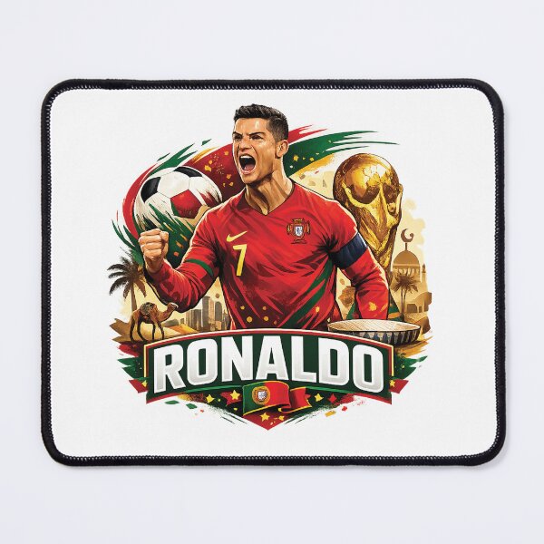 Item preview, Cristiano Ronaldo Portugal World Cup Design | CR7 Football Fan Art PNG | Soccer Legend Graphic T-Shirt Design designed and sold by Graphic Therapist.