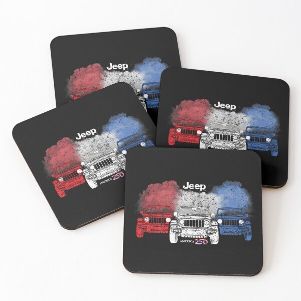 Item preview, Jeep America 250th Anniversary Patriotic Red White Blue designed and sold by AraceLidway.