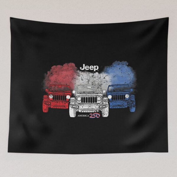 Item preview, Jeep America 250th Anniversary Patriotic Red White Blue designed and sold by AraceLidway.