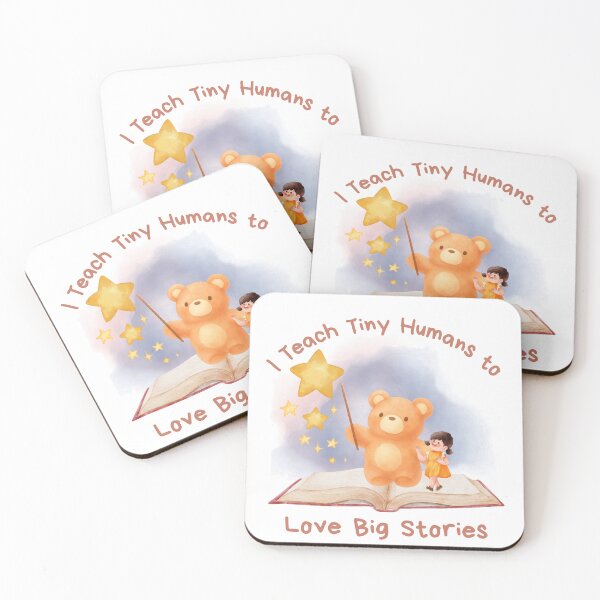 Artikelvorschau, I teach tiny humans to love big stories entworfen und verkauft von Sumpfmaus.