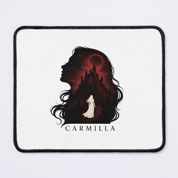 Item preview, Carmilla Gothic Castle Hair Silhouette Eclipse Moon Vampire Art designed and sold by Fenay Designs.