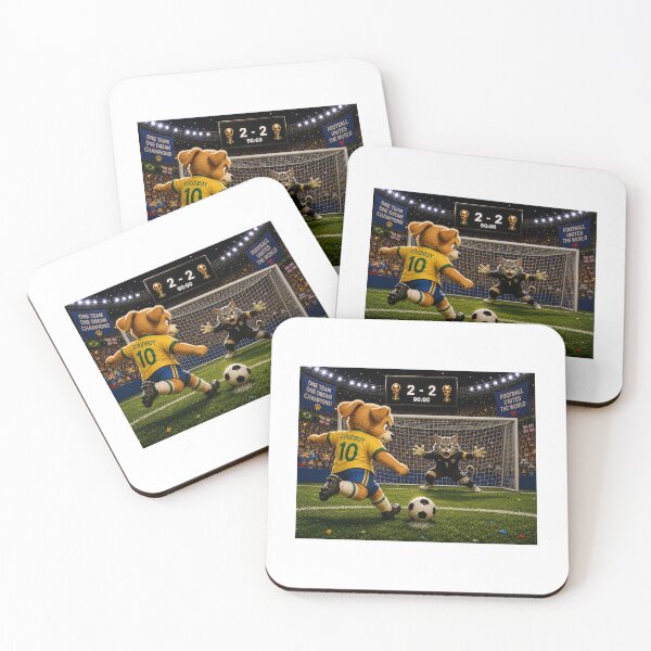 Item preview, Epic Penalty Shootout – Cute Dog vs Cat Goalkeeper designed and sold by QuirkNest Studio .
