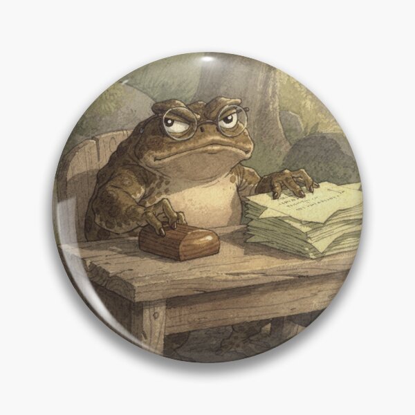 Item preview, Toad's Complaints Department Funny Cottagecore Art designed and sold by PictorialWhimsy.