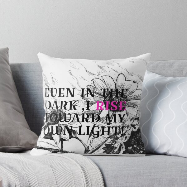 Item preview, Sunflowers in black and white with strong words  designed and sold by wallartofmio.