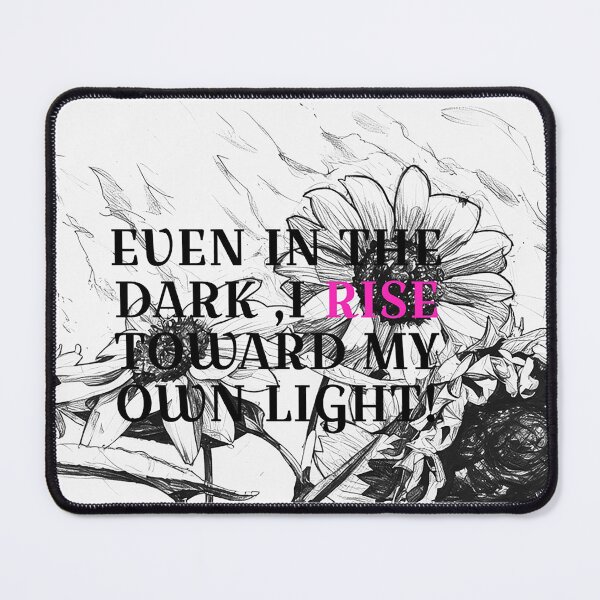 Item preview, Sunflowers in black and white with strong words  designed and sold by wallartofmio.