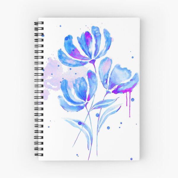 Item preview, Blue and Purple Watercolor Anemone designed and sold by AneissPiaf.