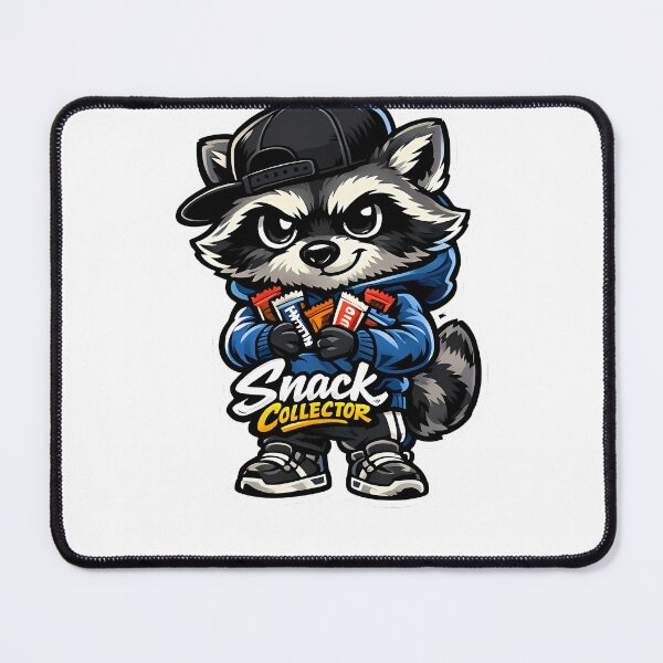 Item preview, Snack Collector Raccoon Streetwear Mascot Sticker designed and sold by Aesthicer.