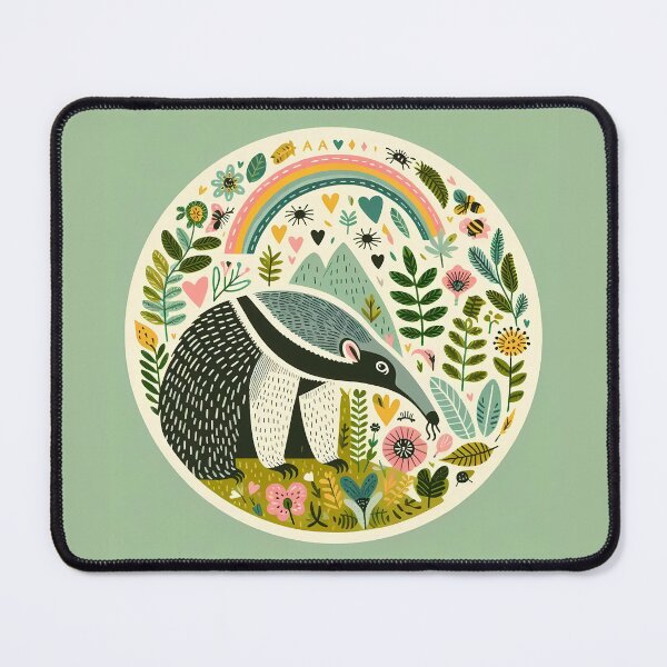 Item preview, Anteater - Hope for Wildlife Scandinavian Folk Art by heidiannemorris © designed and sold by FOLK ART FUSION.