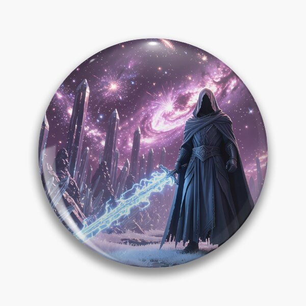 Item preview, The dark wizard in the crystalline galaxy designed and sold by VoidVeilStudio.