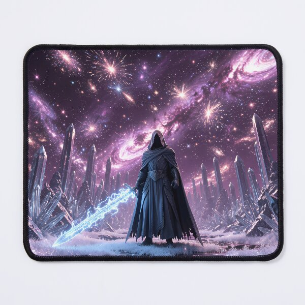 Item preview, The dark wizard in the crystalline galaxy designed and sold by VoidVeilStudio.