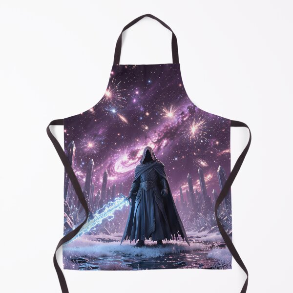 Item preview, The dark wizard in the crystalline galaxy designed and sold by VoidVeilStudio.