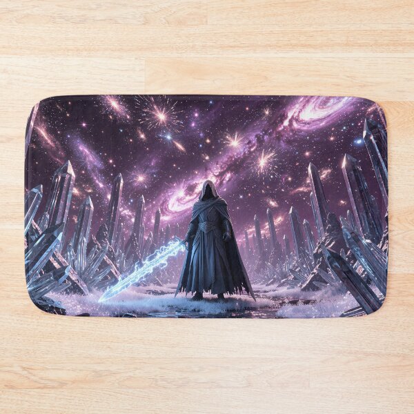 Item preview, The dark wizard in the crystalline galaxy designed and sold by VoidVeilStudio.