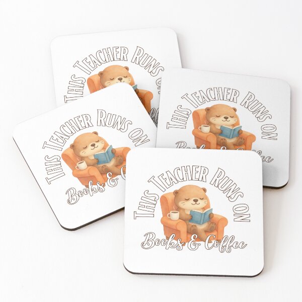 Item preview, this teacher runs on books and coffee designed and sold by Sumpfmaus.