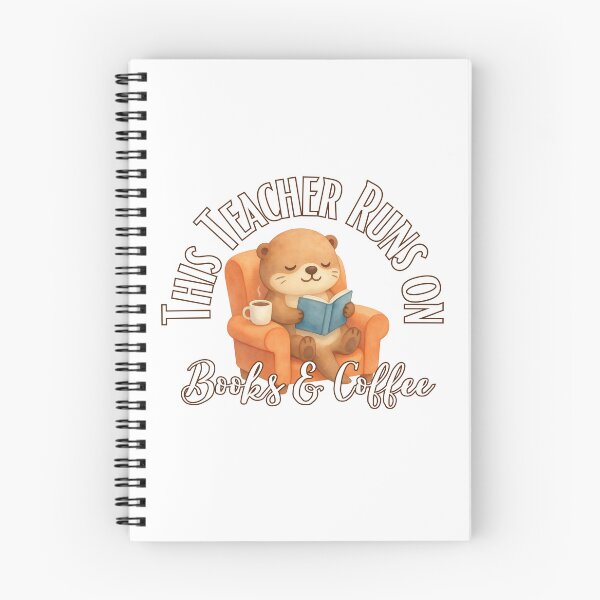 Item preview, this teacher runs on books and coffee designed and sold by Sumpfmaus.