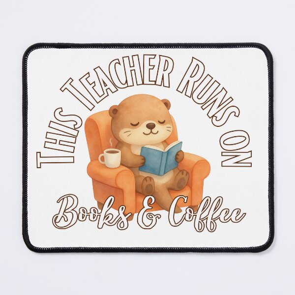 Item preview, this teacher runs on books and coffee designed and sold by Sumpfmaus.