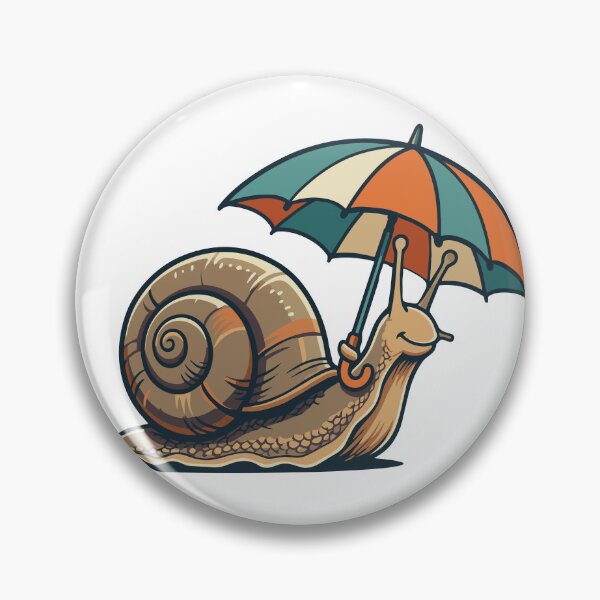 Item preview, Cute Snail with Umbrella designed and sold by BHP Studio.