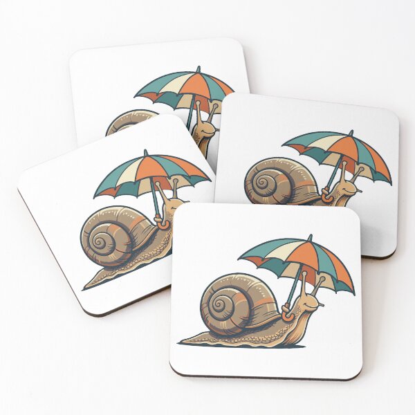 Item preview, Cute Snail with Umbrella designed and sold by BHP Studio.