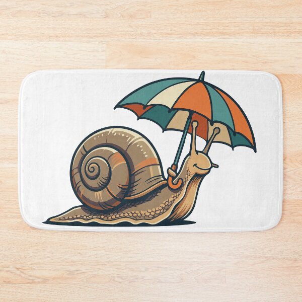 Item preview, Cute Snail with Umbrella designed and sold by BHP Studio.