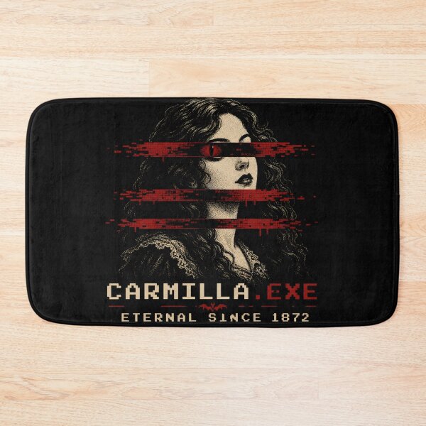 Item preview, Carmilla.exe Glitch Art Pixel Cyberpunk Vampire Gothic Portrait designed and sold by Fenay Designs.