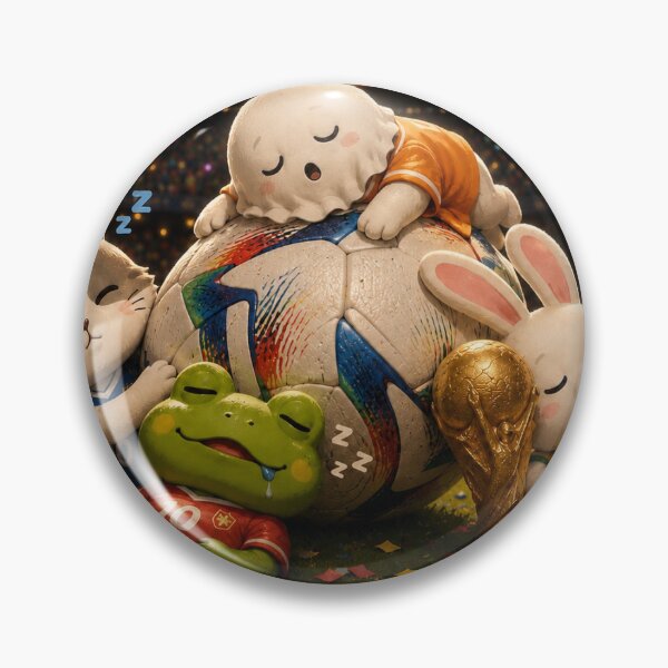 Item preview, Sleepy Soccer Team – Cute Post Match Rest Art designed and sold by QuirkNest Studio .