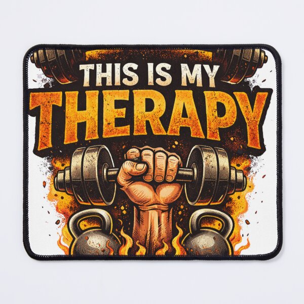 Item preview, This is My Therapy – Funny GYM Shirt, Unique Graphic Tee, Gift Idea designed and sold by Hanno0.