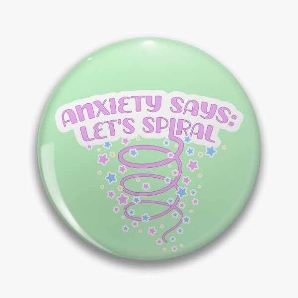 Item preview, Anxiety says let's spiral designed and sold by MoonMint.