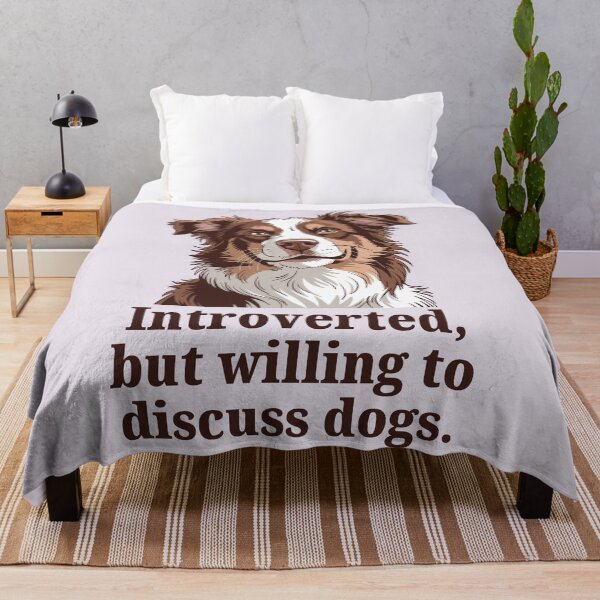 Item preview, Introverted But Willing to Discuss Dogs designed and sold by MJ ART.
