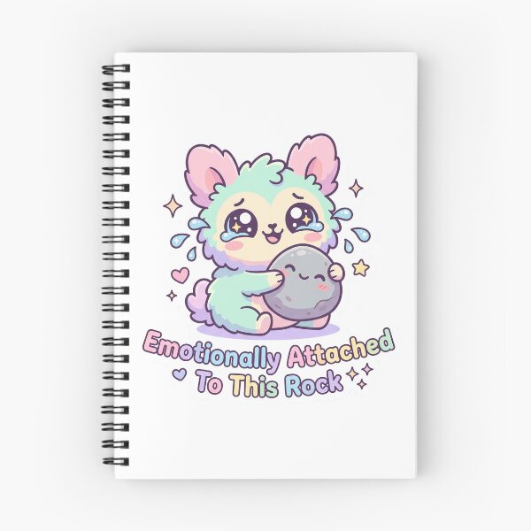 Item preview, Emotionally Attached to This Rock – Cute Kawaii Pet Sticker designed and sold by CuteRage.