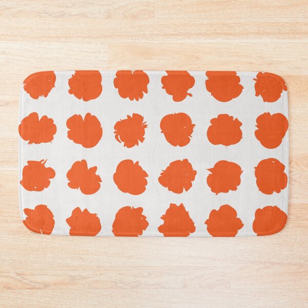 Item preview, Orange Polka Blots – Playful Abstract Pattern with Organic Shapes designed and sold by Helmina Groper.