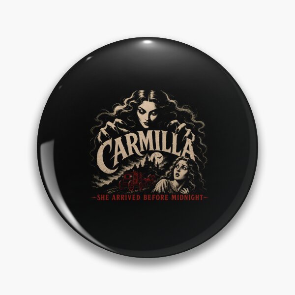 Item preview, Carmilla She Arrived Before Midnight Vintage Horror Movie Poster designed and sold by Fenay Designs.