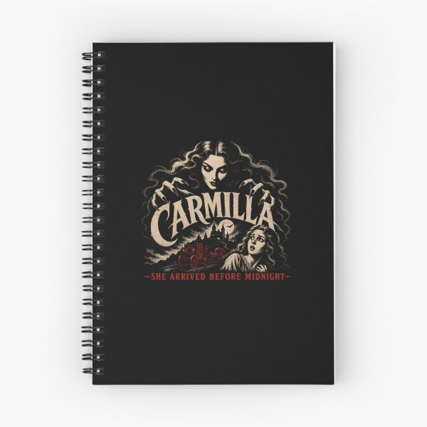 Item preview, Carmilla She Arrived Before Midnight Vintage Horror Movie Poster designed and sold by Fenay Designs.