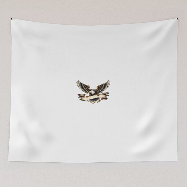 Item preview, Fierce Bald Eagle with Flowing Banner – Patriotic Emblem Design designed and sold by Artisan Finds Online.