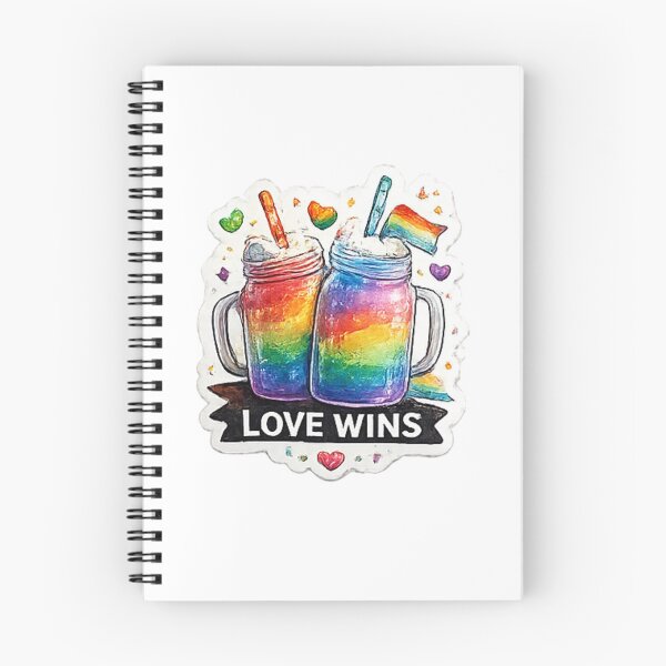Item preview, Love Wins Rainbow Mason Jar Pride designed and sold by Pixanova.