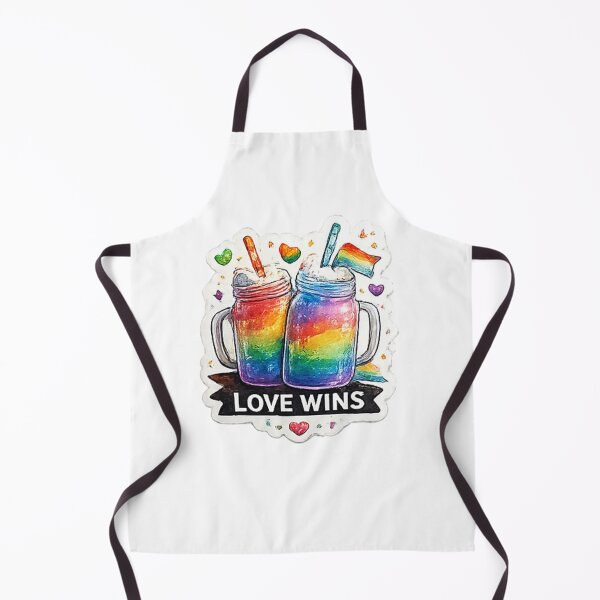 Item preview, Love Wins Rainbow Mason Jar Pride designed and sold by Pixanova.