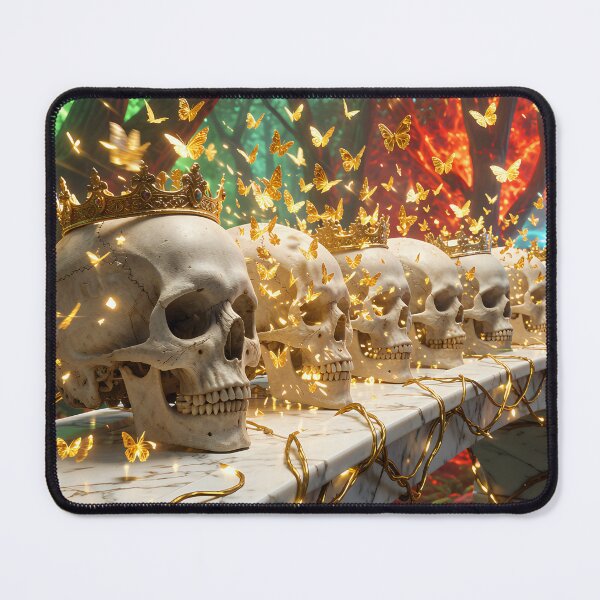 Item preview, Crowned skulls on the marble bridge of oblivion designed and sold by VoidVeilStudio.