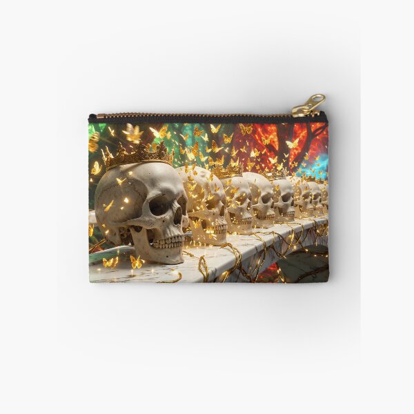 Item preview, Crowned skulls on the marble bridge of oblivion designed and sold by VoidVeilStudio.