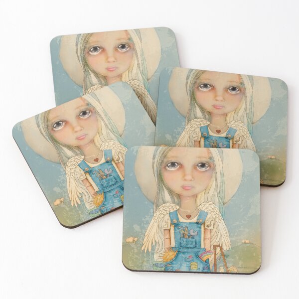 Item preview, Serene Heavenly Guardian Angel in Soft Blue designed and sold by Karin Taylor.