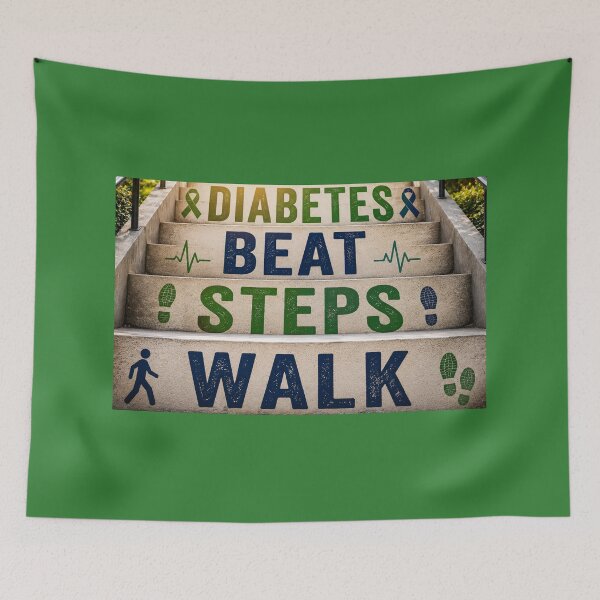 Item preview, Every Step Counts Against Diabetes designed and sold by annenambiro.