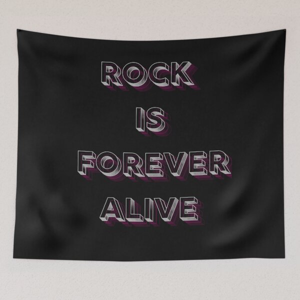 Item preview, Rock Is Forever Alive – Retro Rock Music Fan Tee designed and sold by ArthurShu.
