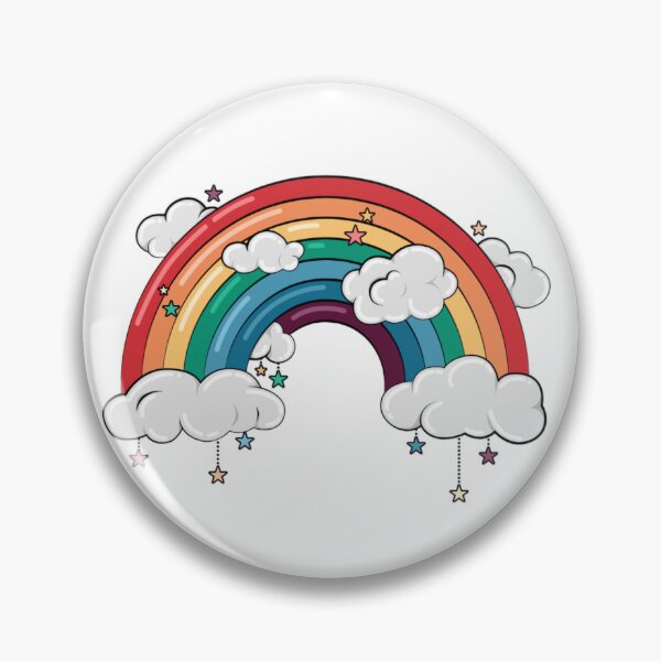 Item preview, Cute Colorful Rainbow With Fluffy Clouds designed and sold by DailyDoodlesBySumbul.