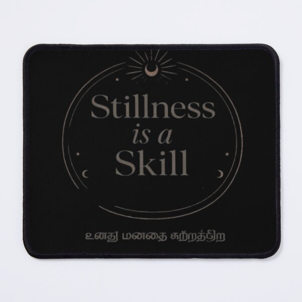 Item preview, Stillness is a Skill - Minimalist Tamil Mindfulness Design designed and sold by EVERGREEN&INK CREATIONS.