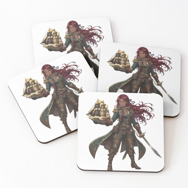 Item preview, Brave Pirate Captain Anime Art designed and sold by unboxedbyJuls.