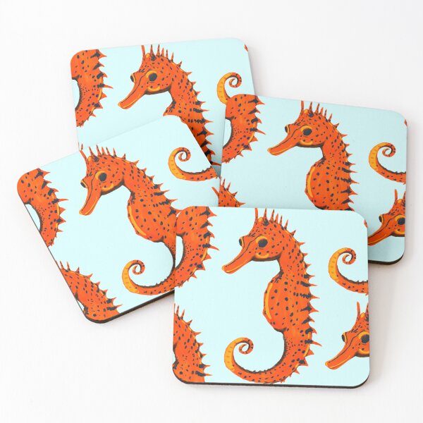 Item preview, Ocean Life Coastal Pattern Collection | Seahorses, Stingrays, Tropical Fish & Shrimp | Nautical Marine Surface Pattern Designs designed and sold by VirtuallyCreativ .